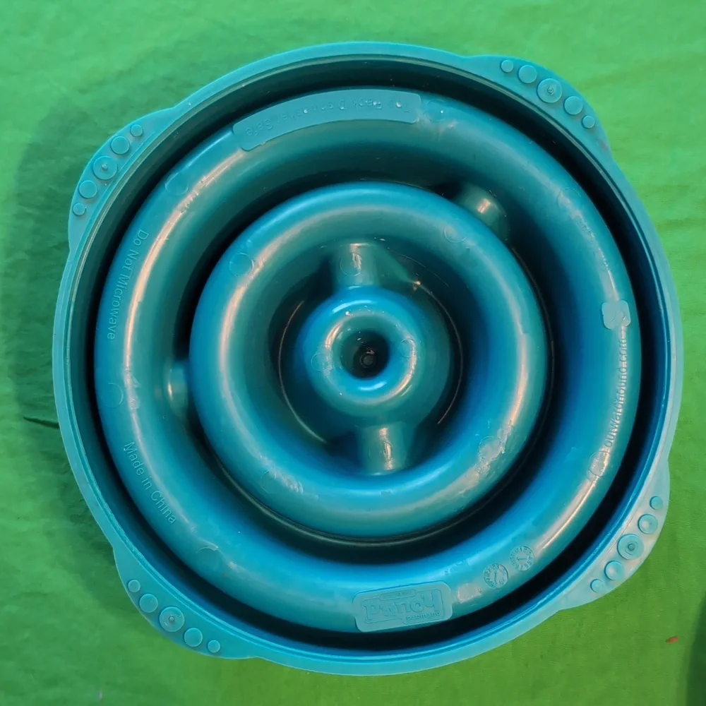 Fun Feeder Slow Dog Bowl Regular and Large Blue Purple